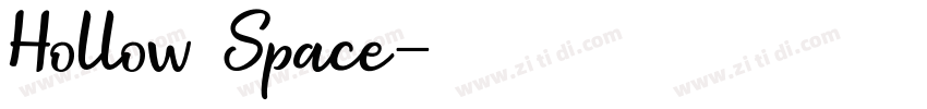 Hollow Space字体转换